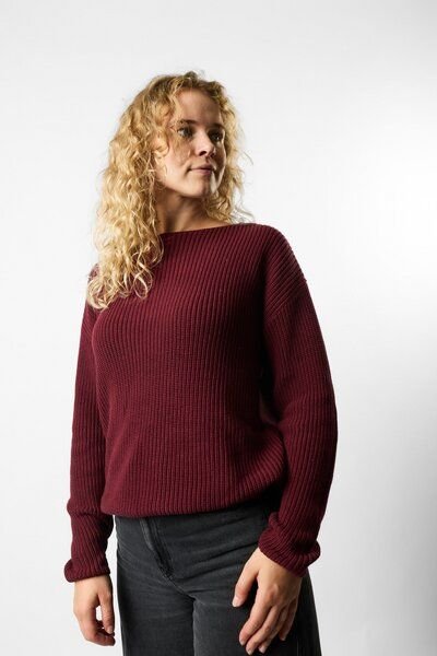 ettics STUDIO boatneck organic knit pullover