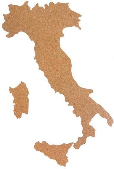 Kork-Deko Italien als Pinnwand aus Kork XXL ca. 90x45 cm