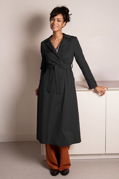 l'amour est bleu Trenchcoat aus Bio-Baumwolle