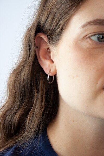 Ohrringe, Rhodiniertes recycelt 925er Sterling Silber Kiwistories Cherryoo