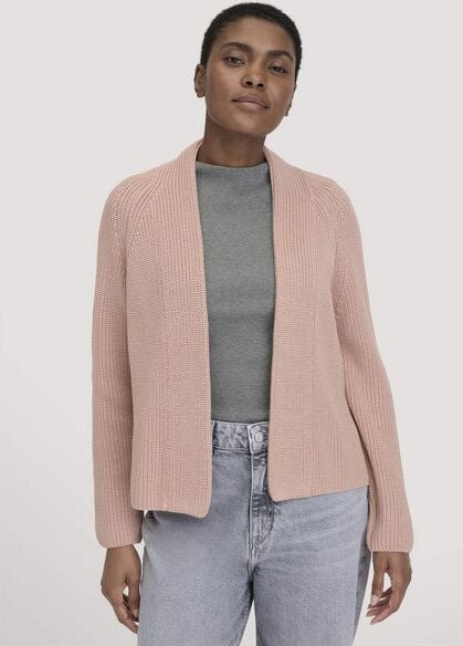 hessnatur Strick Jacke Relaxed aus reiner Bio-Baumwolle