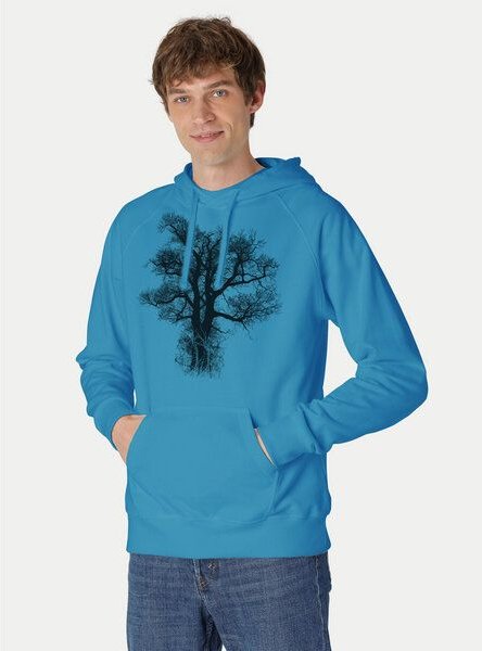 Peaces.bio - handbedruckte Biomode Bio-Herren-Kapuzensweater Chestnut