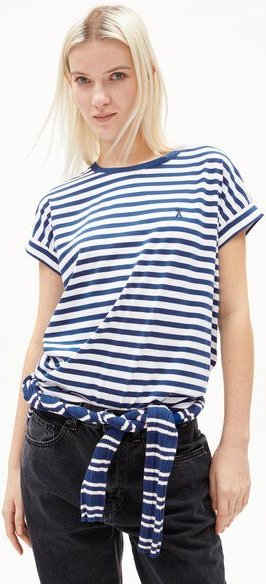 Thumbnail - ARMEDANGELS IDAARA STRIPES Damen T-Shirt aus Bio-Baumwolle