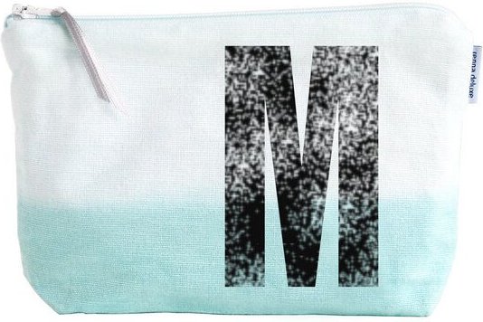 renna deluxe Kulturtasche und Schminktasche mit Monogramm MINT