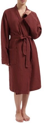 Yumeko Kimono Bademantel Gewaschenes Leinen