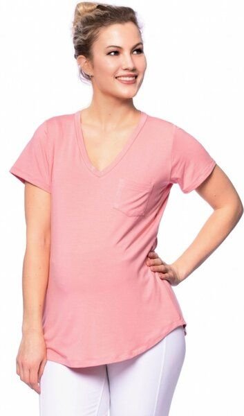 Milchshake CASSI zweilagiges Oversized Umstands- und Stillshirt aus Tencel-Modal