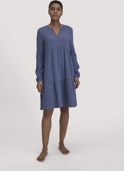 hessnatur Musselin Nachthemd Relaxed PURE COMFORT aus reiner Bio-Baumwolle