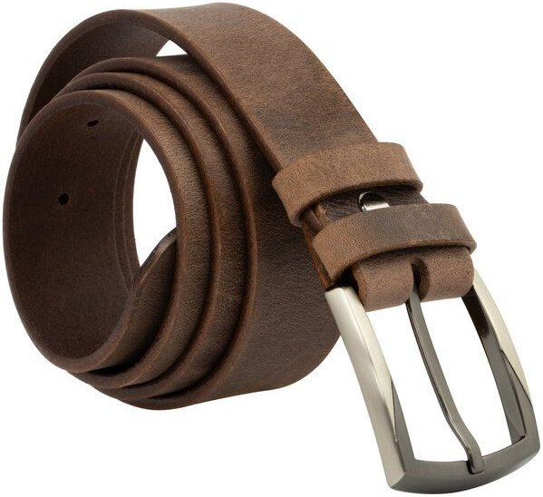 Simaru GRENOBLE Ledergürtel aus pflanzlich gegerbtem Naturleder (3,5 cm)