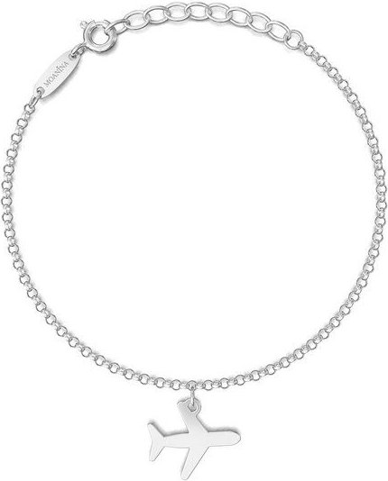 MOANINA Armband Flugzeug - 925 Silber/18k Gold Vermeil
