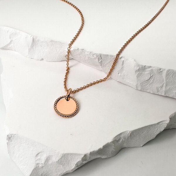 MOANINA Kette Coin Felicia - 925 Silber/18k Gold Vermeil - 3 Längen