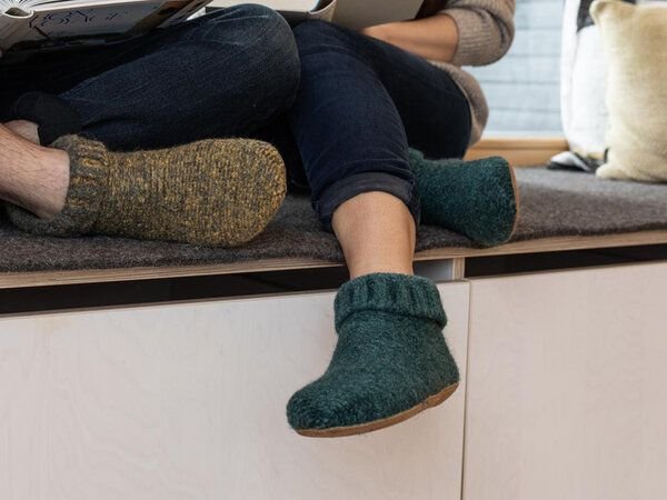 Thumbnail - Gottstein Knit Boot Hüttenschuhe aus reiner Schurwolle