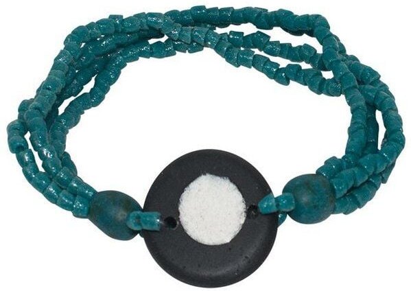 Karma Armband - Full-Circle Upcycling Glasschmuck - Mustard & Teal - Global Mamas