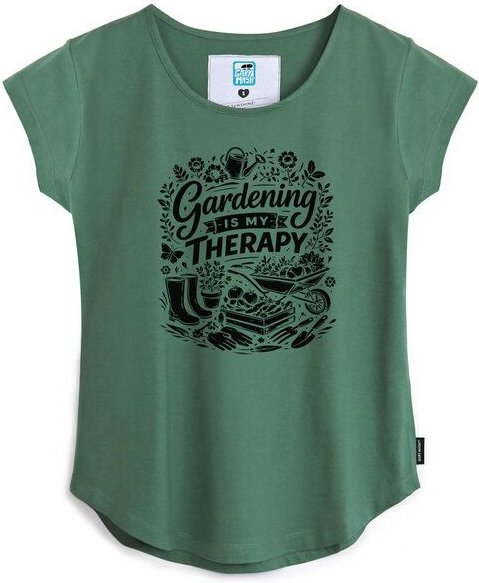 GARY MASH Shirt Asheville Gardening is my therapie aus Bio-Baumwolle