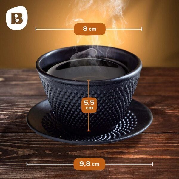 Bonvivre Teeservice 8-/12-teilig aus emailliertem Gusseisen - für 2-4 Personen