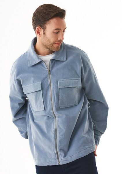 ORGANICATION Full Zip Cord Overshirt aus Bio-Baumwolle