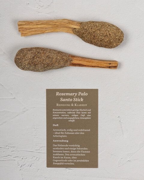Oh Shanti Palo Santo Rosemarin Stick (2 Stück)