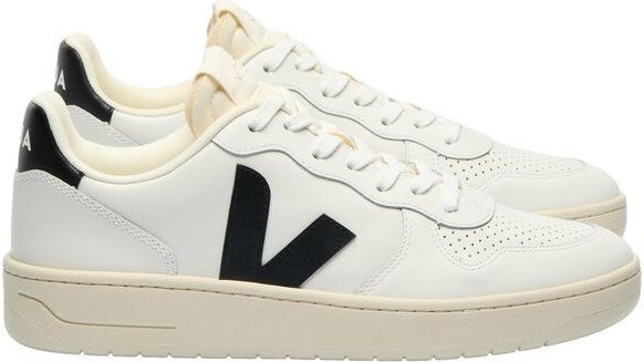 Thumbnail - Veja Damen-Sneaker V-10 Prime Leather Extra White Black