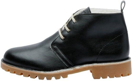 Grand Step Shoes - Dari Black Korn gefüttert, vegane Schuhe