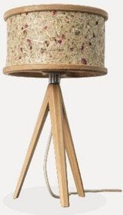 ALMUT von Wildheim Tischlampe Eiche mit Lampenschirm aus purem Almheu made in the Alps