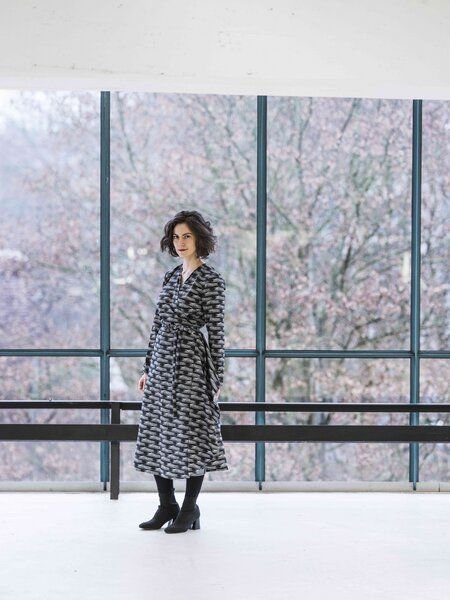 Sophia Schneider-Esleben Wickelkleid Helena Haniel - Wickelkleid Damenkleid aus Bio-Baumwolle