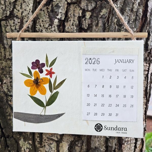 Sundara Nachhaltiger Jahres-Wandkalender 2026 BLOOMING NATURE