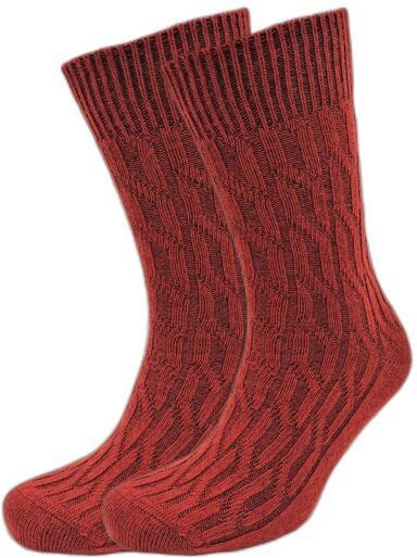 BLS Organic 2er Pack Jaquard Design GOTS zertifizierte Bio-wolle Damen Socken