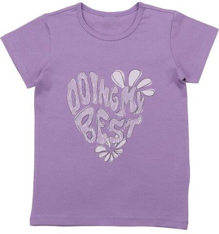 Cotokids Kinder T-Shirt – Helllila mit Motiv, Kurzarm, weich & bequem, sommerlich, gut kombinierbar | Walkiddy