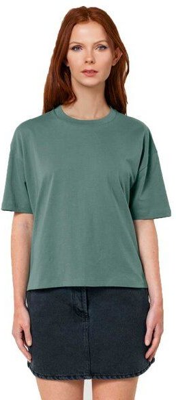 YTWOO Damen Boxy T-Shirt aus Bio-Baumwolle