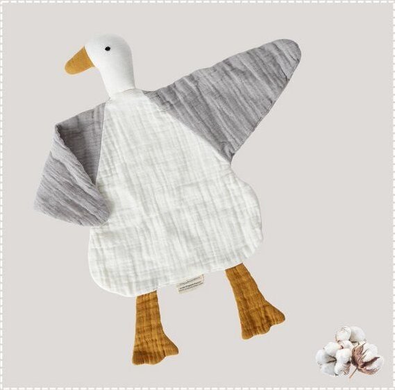 Entenspielzeug aus Musselin 'OrganicEra' aus Bio-Baumwolle