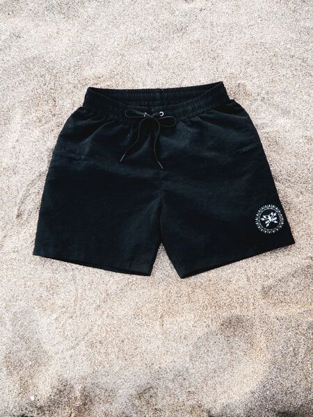 Zeachild Tribal Boardshort schwarz - recycelte Fischnetze