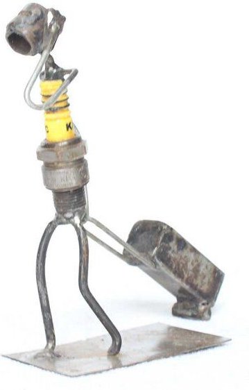 Moogoo Creative Africa Zündkerzen-Figur | verschiedene Berufe & Hobbies | Upcycled & handgemacht