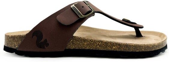 Vegane thies ® Eco Bio Thong Sandale aus rec. PET mit Kork-Tieffussbett MEN