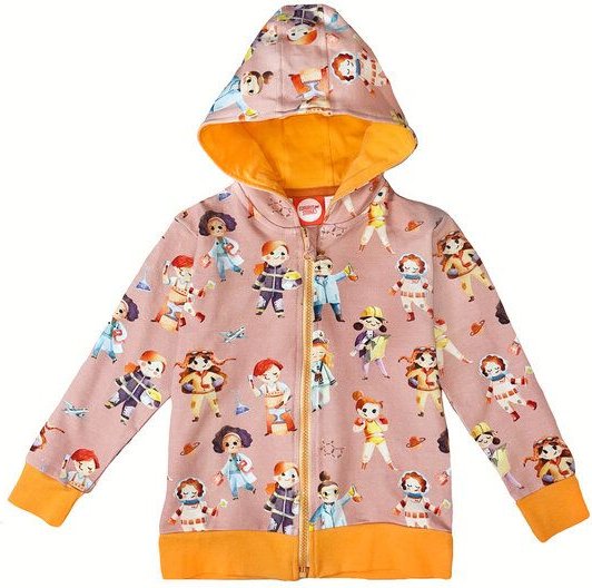 Curious Stories Hoodie für Kinder aus Bio-Baumwolle "Supergirl"