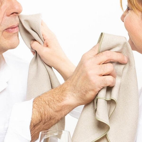 nahtur-design Leinenservietten 4er Set, 100% Leinen