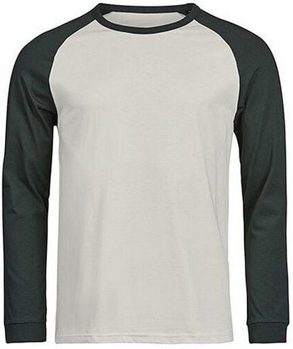 TeeJays Herren Langarm T-Shirt Two Tone Bio - Baumwolle bis 3XL Longsleeve