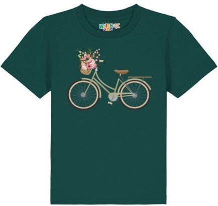 watabout.kids T-Shirt Kinder Fahrrad mit Blumen