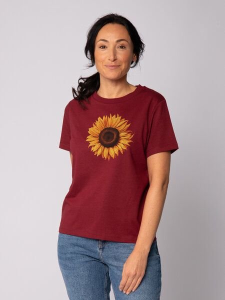 watapparel T-Shirt Frauen Sonnenblume
