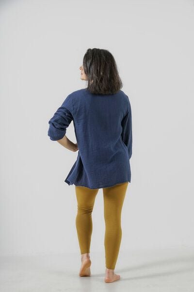 YogiLiebe Kimonobluse Prema aus Bio-Musselin – Mint | handgenäht in Deutschland