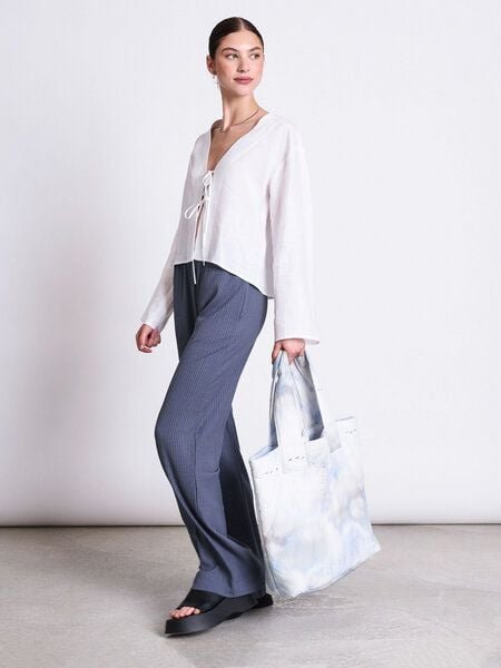 JAN N JUNE Rib Pants Smilla - Damen Hose aus Lyocell