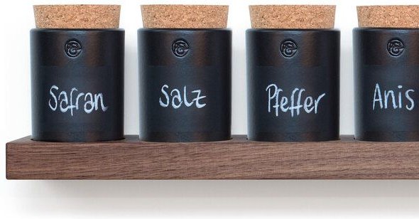 klotzaufklotz Gewürzregal Nussbaum