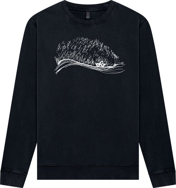 ilovemixtapes Stormy Weather – Handbedrucktes Unisex Sweatshirt aus Bio-Baumwolle