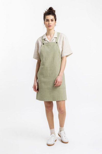 Rotholz Latzkleid aus Bio Canvas