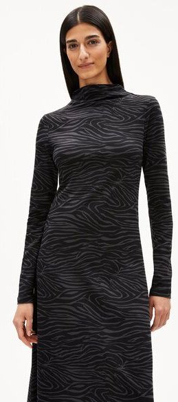 ARMEDANGELS DAILIMAA ZEBRARAA Damen Jerseykleid aus Bio-Baumwoll Mix