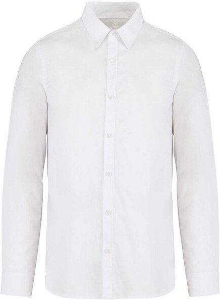 YTWOO Umweltfreundliches ausgewaschenes Herrenhemd aus Bio-Baumwolle