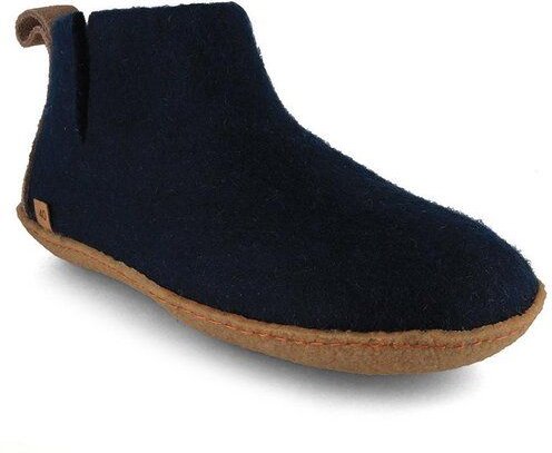 WoolFit Yeti Filzboots hohe Hausschuhe mit Naturgummisohle, handgefilzt aus 100% Wolle