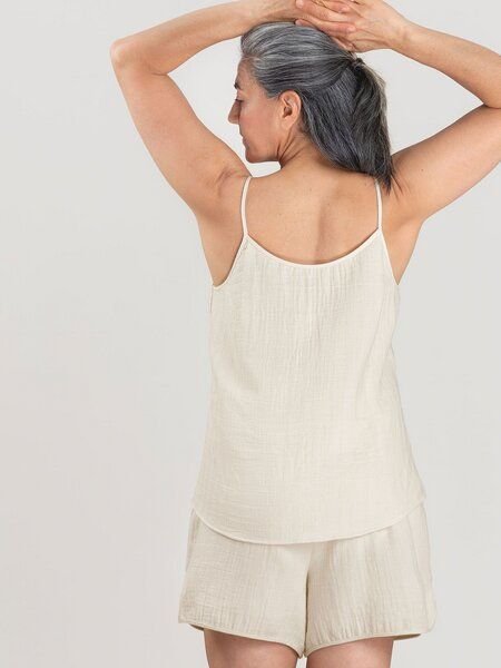 Thumbnail - erlich textil Fiona lange Mousseline Hose aus Bio-Baumwolle, made in Europe