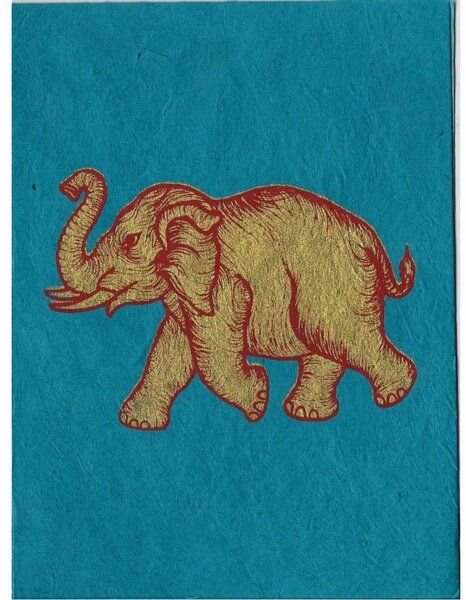 Just Be Briefkarte Elefant