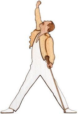 BeWooden Holzbrosche Freddie Brooch – Handgefertigter Schmuck aus Holz