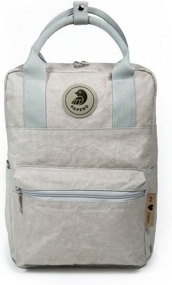 PAPERO Rucksack aus Papier robust wasserfest vegan 2 in 1 Handtasche Damen