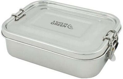 A Slice of Green Auslaufsichere Edelstahl Brotdose - 650ml Volumen